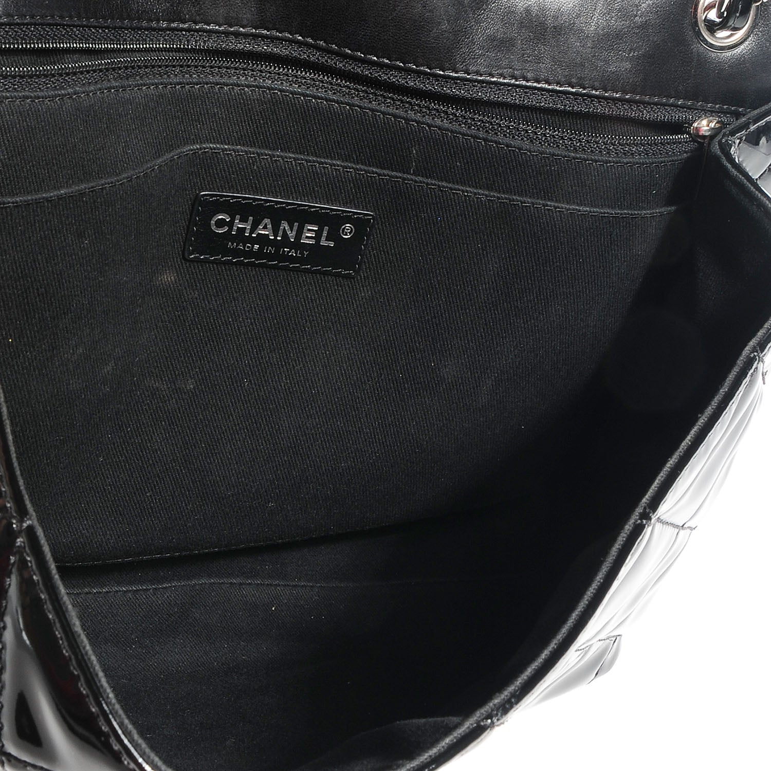 Chanel Vinyl Quilted In the Business Flap Bag Black 6 of 8