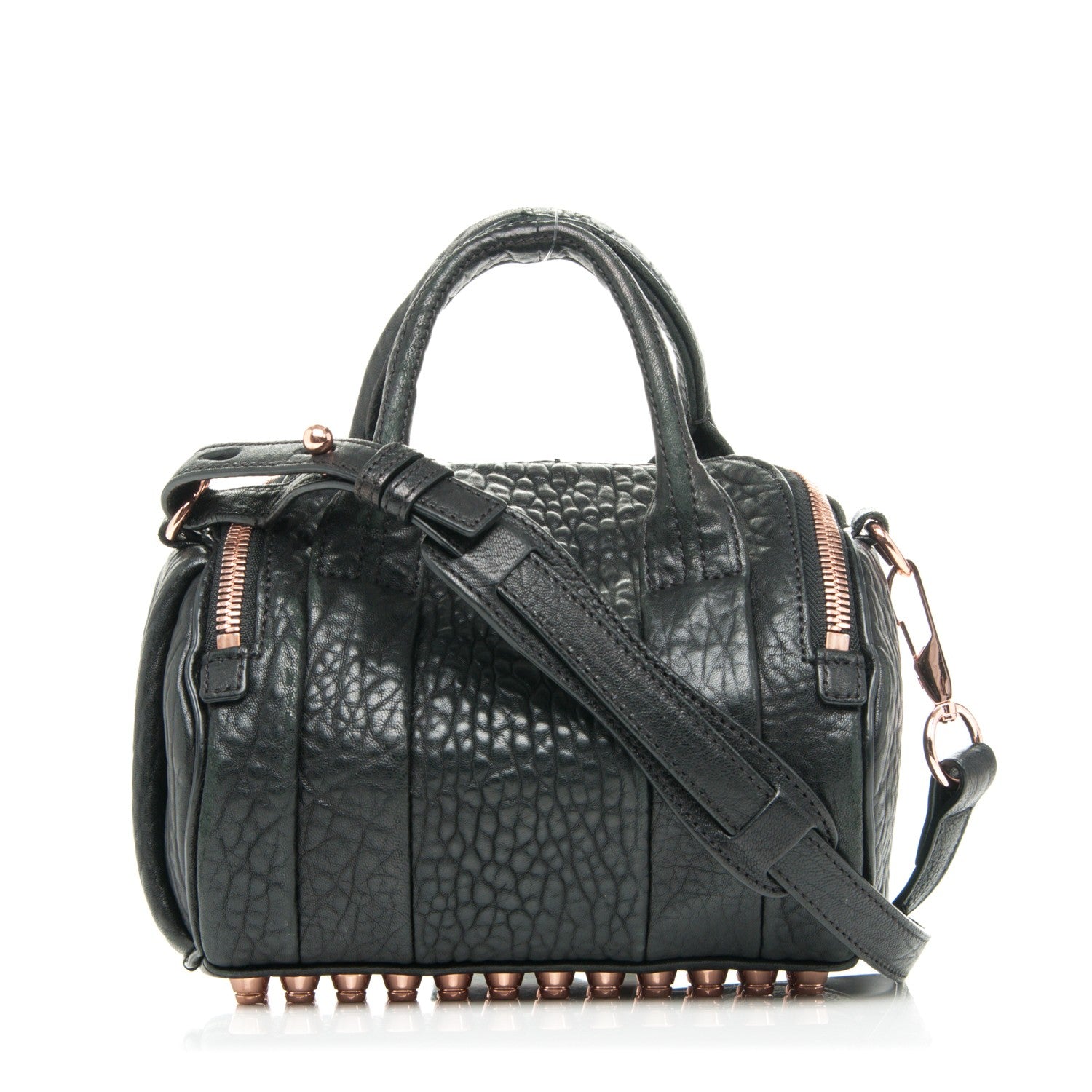Alexander Wang Pebbled Lambskin Mini Rockie Black Rose Gold Hardware 1 of 7