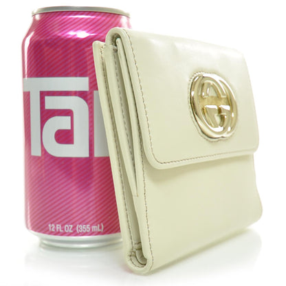 Gucci Leather Compact Britt Wallet Ivory 3 of 7