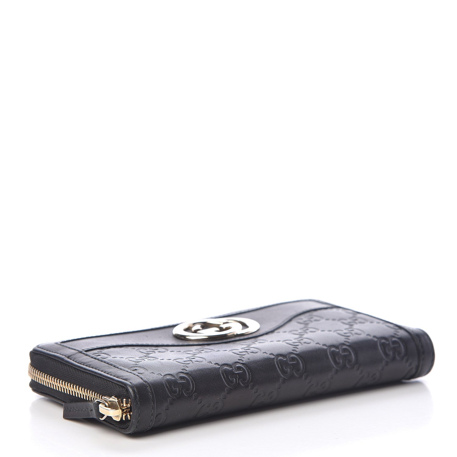 Gucci Guccissima Sukey Zip Around Wallet Black 4 of 11