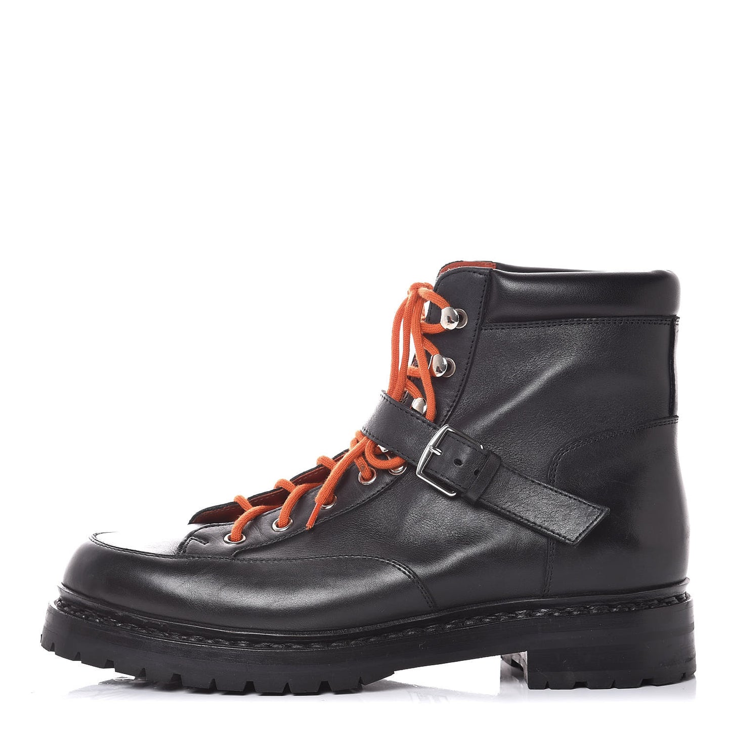 Calfskin Womens Hiking Boots 38.5 Black