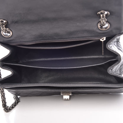 Chanel Aged Calfskin Accordion Reissue 2.55 Flap Dark Grey 6 of 9