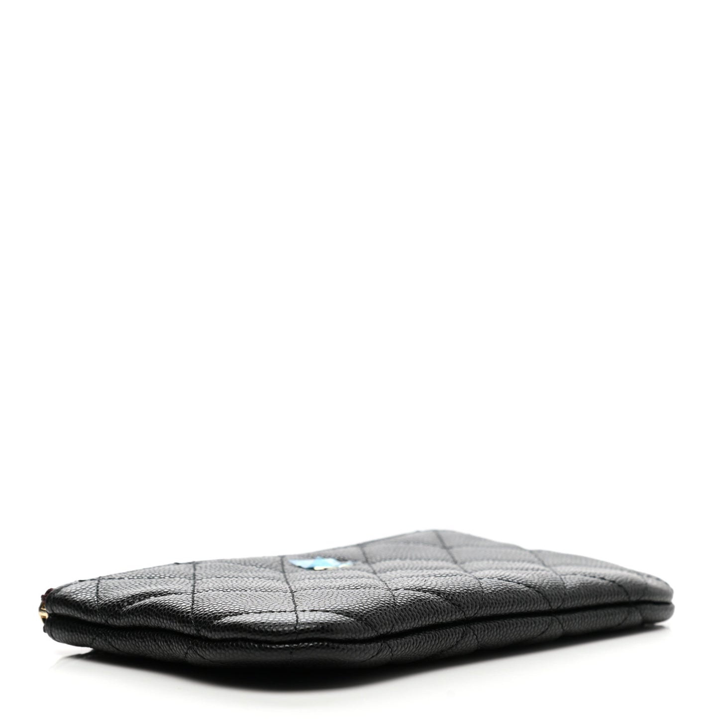 Caviar Quilted Small Pouch Black