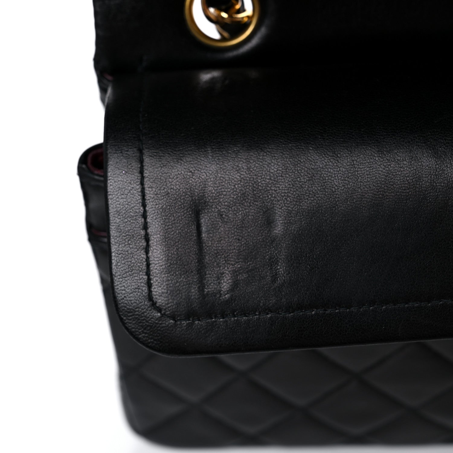 Chanel Lambskin Quilted Medium Double Flap Black 9 of 12