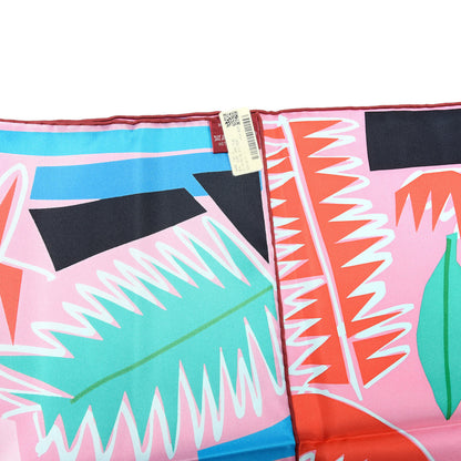 Hermes Silk Sea Surf and Fun Scarf 90 Rose Bleu Vert 4 of 5