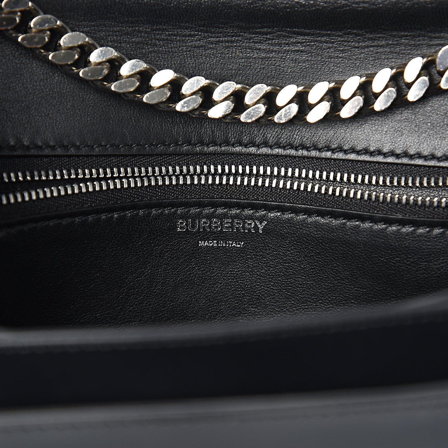 Burberry Calfskin Montage Print Small TB Bag Black 5 of 16