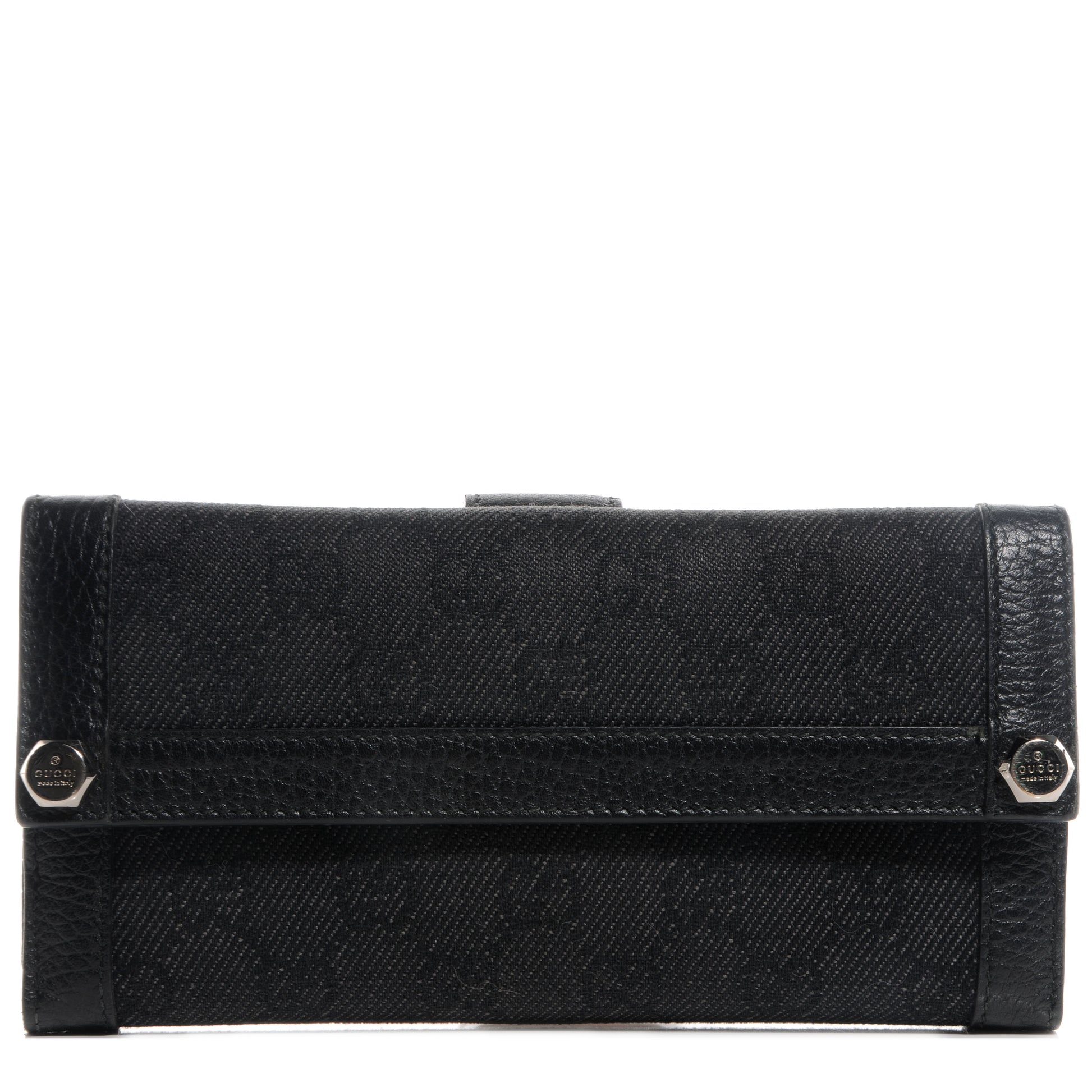 Gucci Monogram Continental Charmy Wallet Black 1 of 7