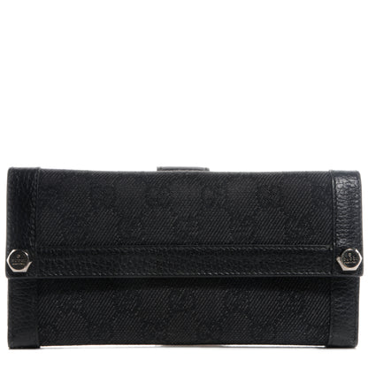 Gucci Monogram Continental Charmy Wallet Black 1 of 7