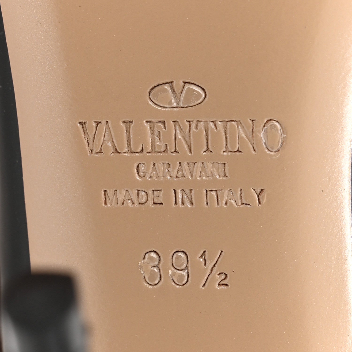 Valentino Garavani Patent Nappa Rockstud Ankle Strap 100mm Pumps 39.5 Black Poudre 7 of 9