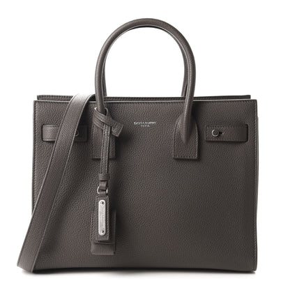 Saint Laurent Grained Calfskin Baby Sac De Jour Souple Earth 1 of 12