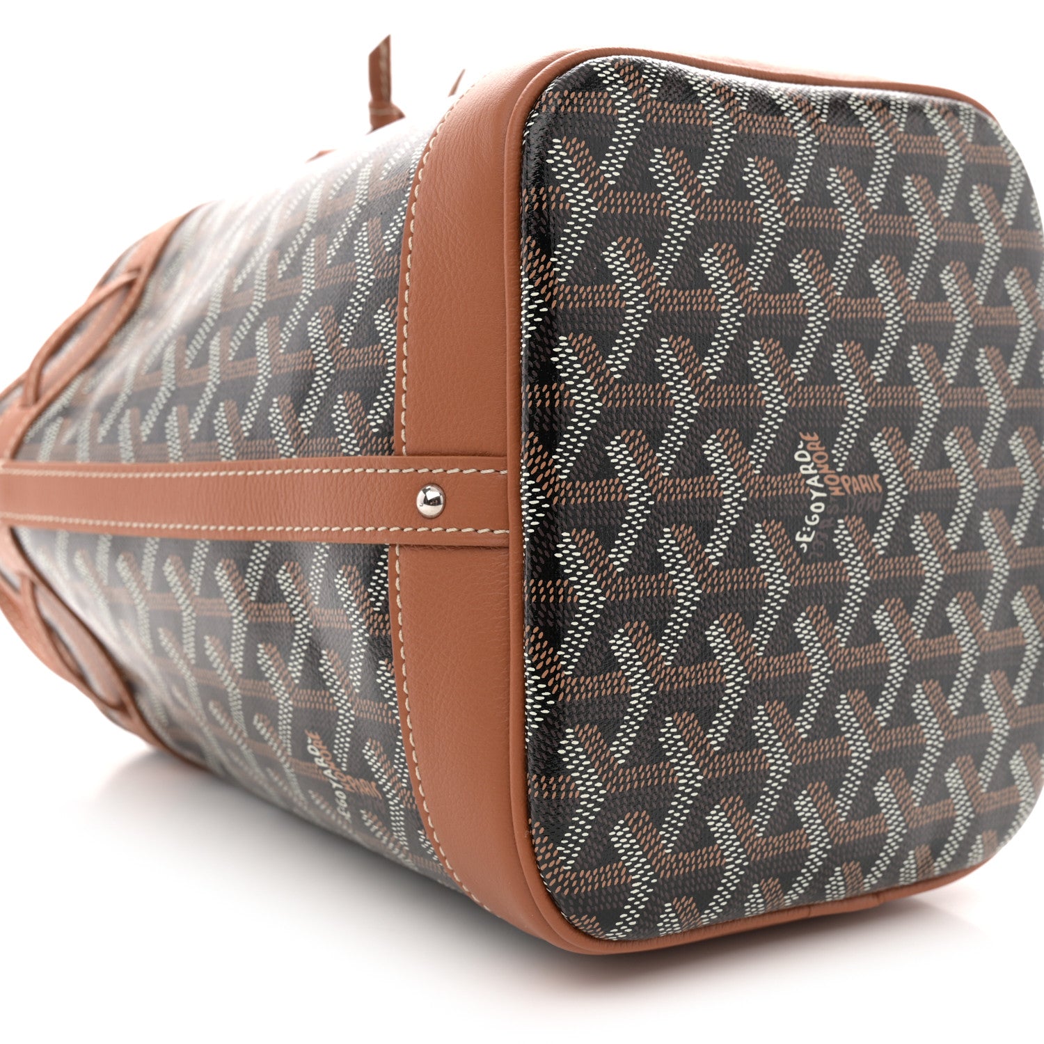 Goyard Goyardine Petit Flot Bucket Bag PM Black Gold 8 of 9