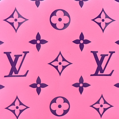 Louis Vuitton Lambskin Embossed Monogram Vuittamins Pochette Coussin Rose Violet 7 of 13