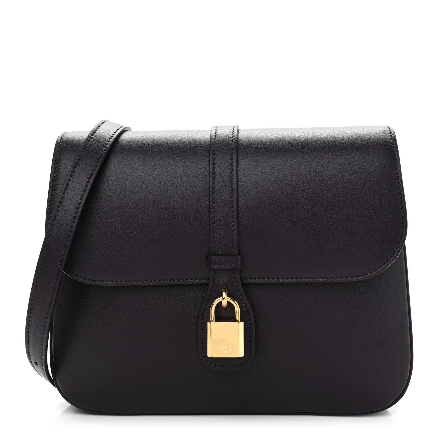 Celine Smooth Calfskin Medium Tabou Aubergine 1 of 12