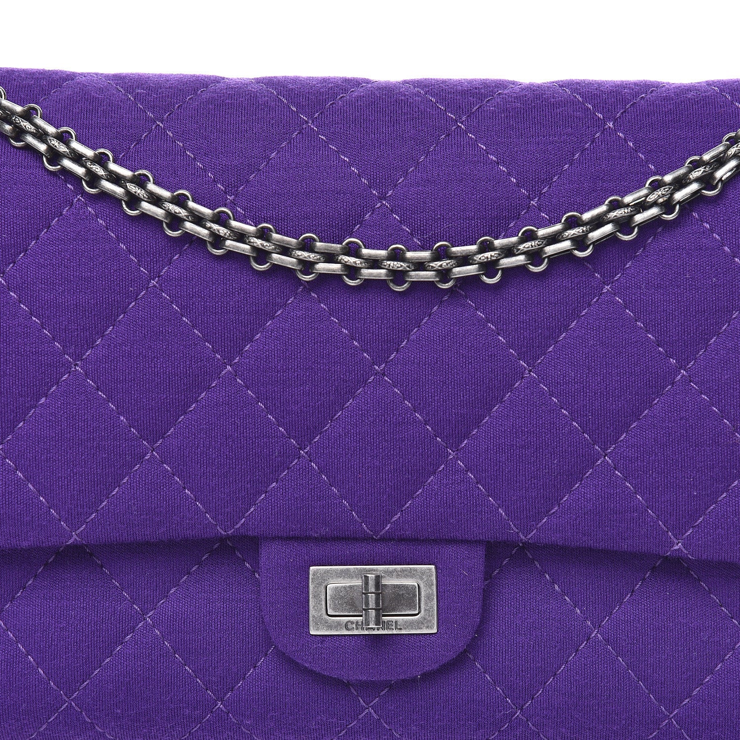 Chanel Jersey Quilted 2.55 Reissue 226 Purple 10 of 10