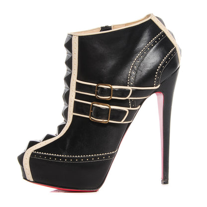 Christian Louboutin Leather Bobo 160 Ankle Boots 41 Black 1 of 6