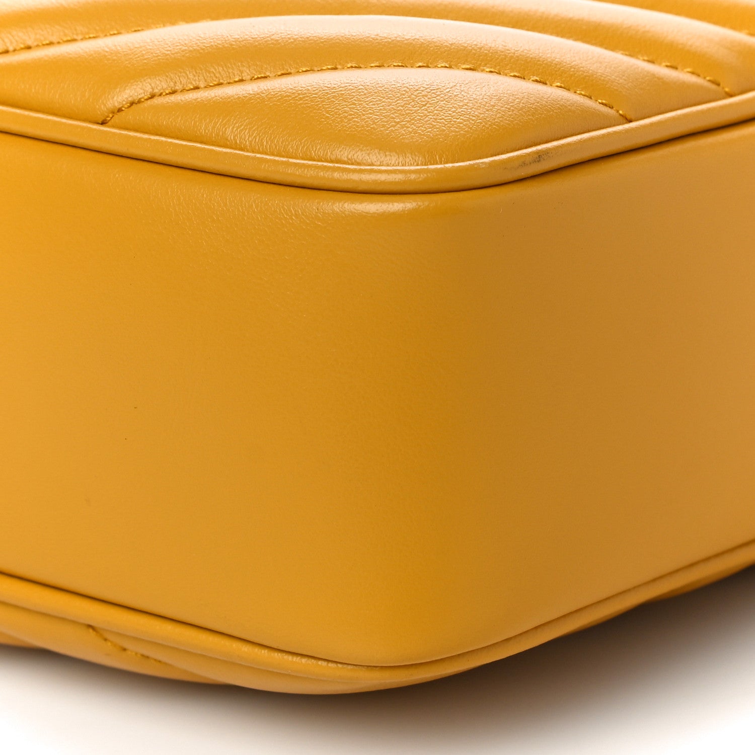 Saint Laurent Calfskin Matelasse Monogram Lou Camera Bag Safran 10 of 10