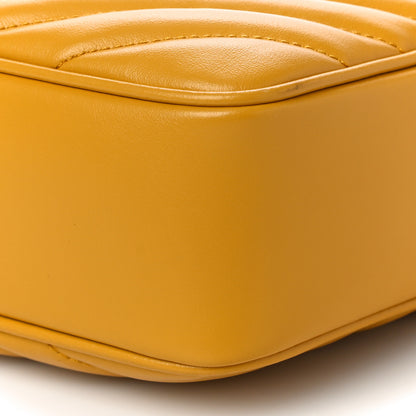 Saint Laurent Calfskin Matelasse Monogram Lou Camera Bag Safran 10 of 10