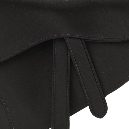 Christian Dior Satin Crystal Mini Saddle Bag Black 5 of 9