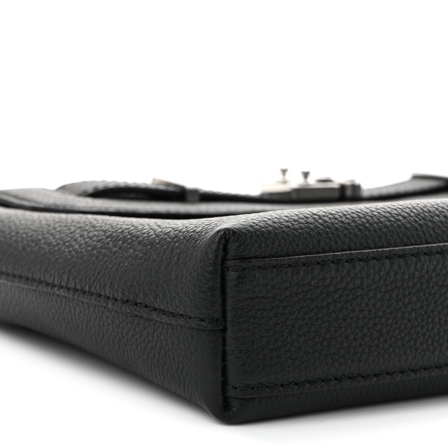 Louis Vuitton Cuir Millesime Georges Pouch Black 8 of 9