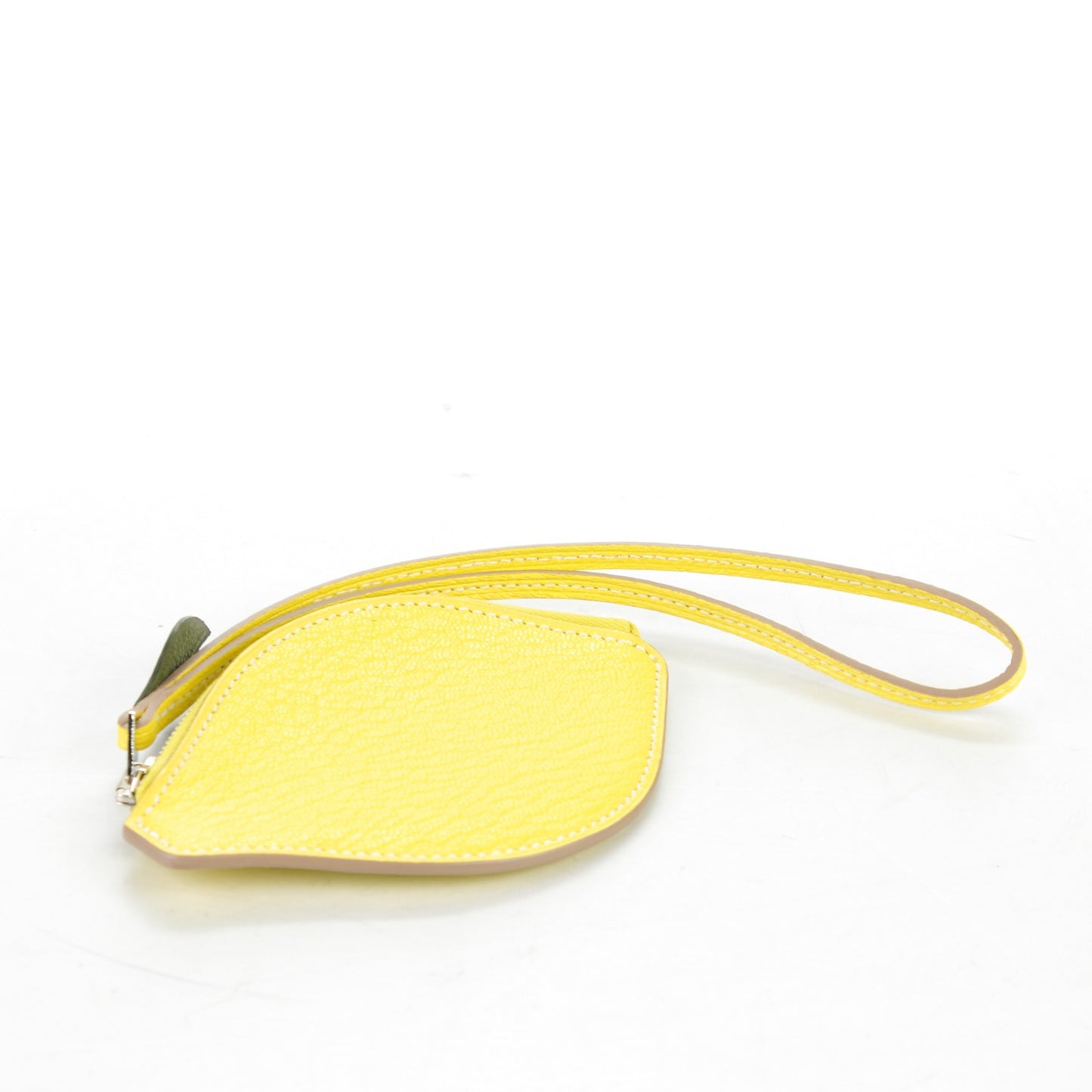 Chevre Mysore Tutti Frutti Citron Coin Purse Charm Lime