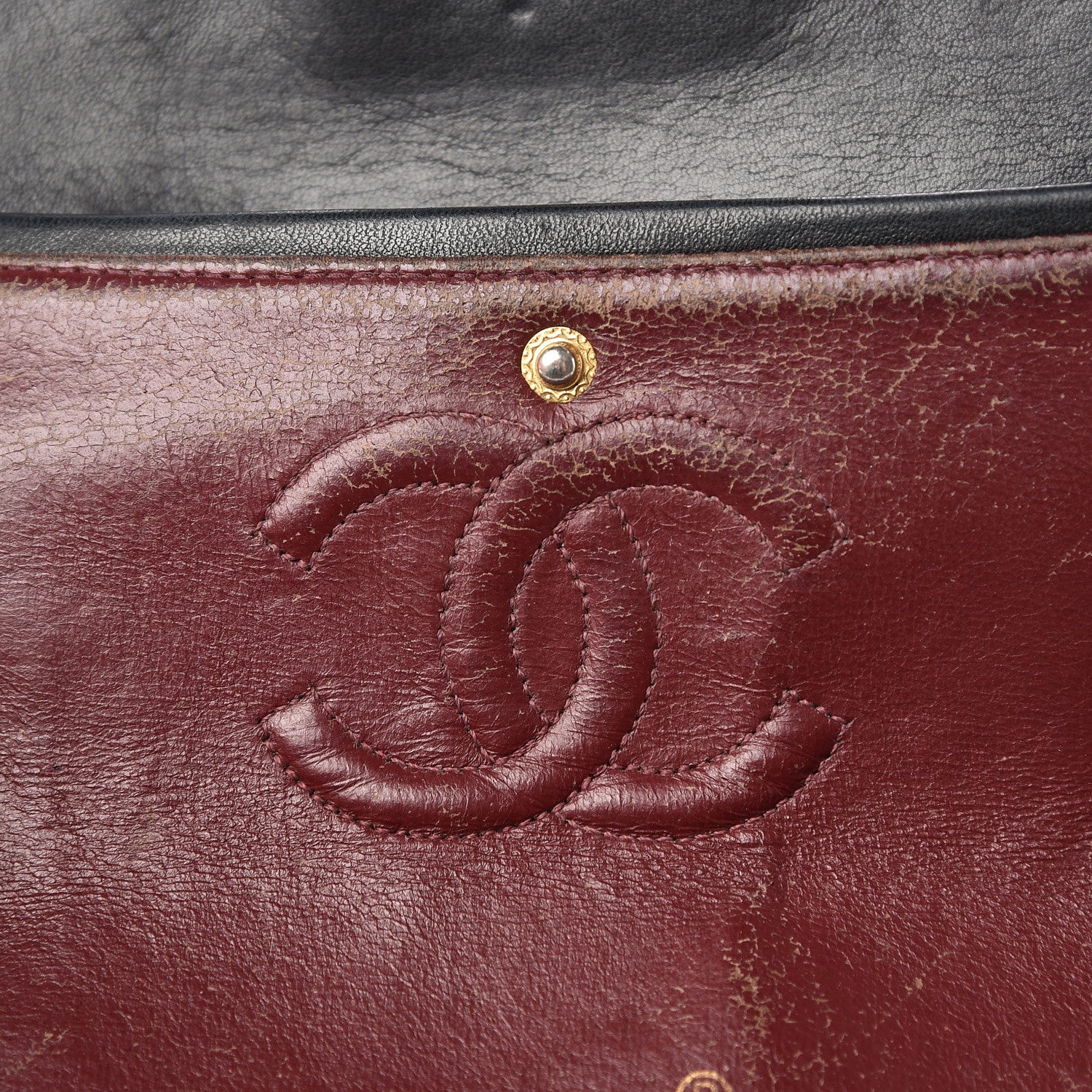 Chanel Lambskin Quilted Medium Double Flap Black 11 of 27
