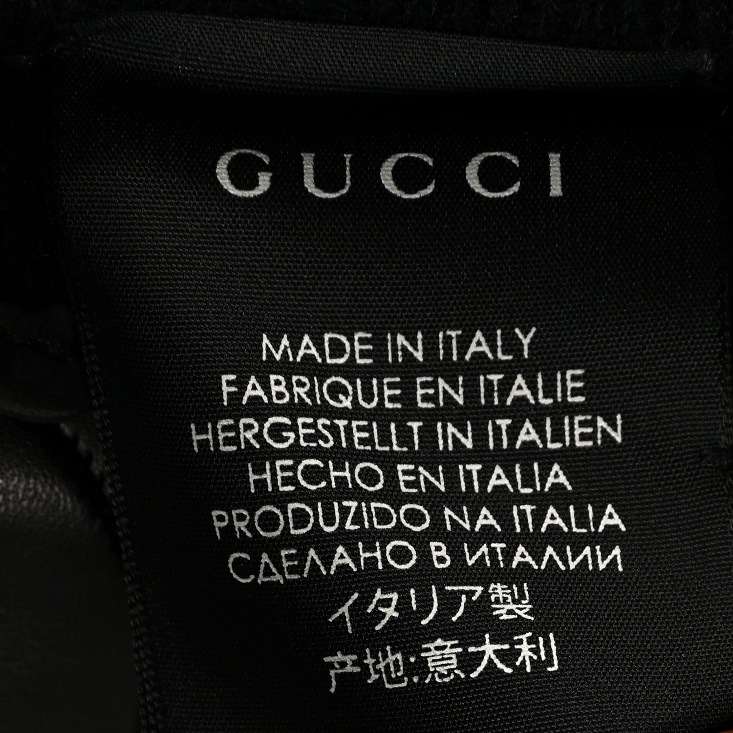 Gucci Lambskin Matelasse Marmont Gloves L Black 4 of 4