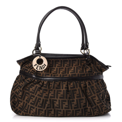 Fendi Zucca Large Chef Shopper Tote Tobacco 1 of 7