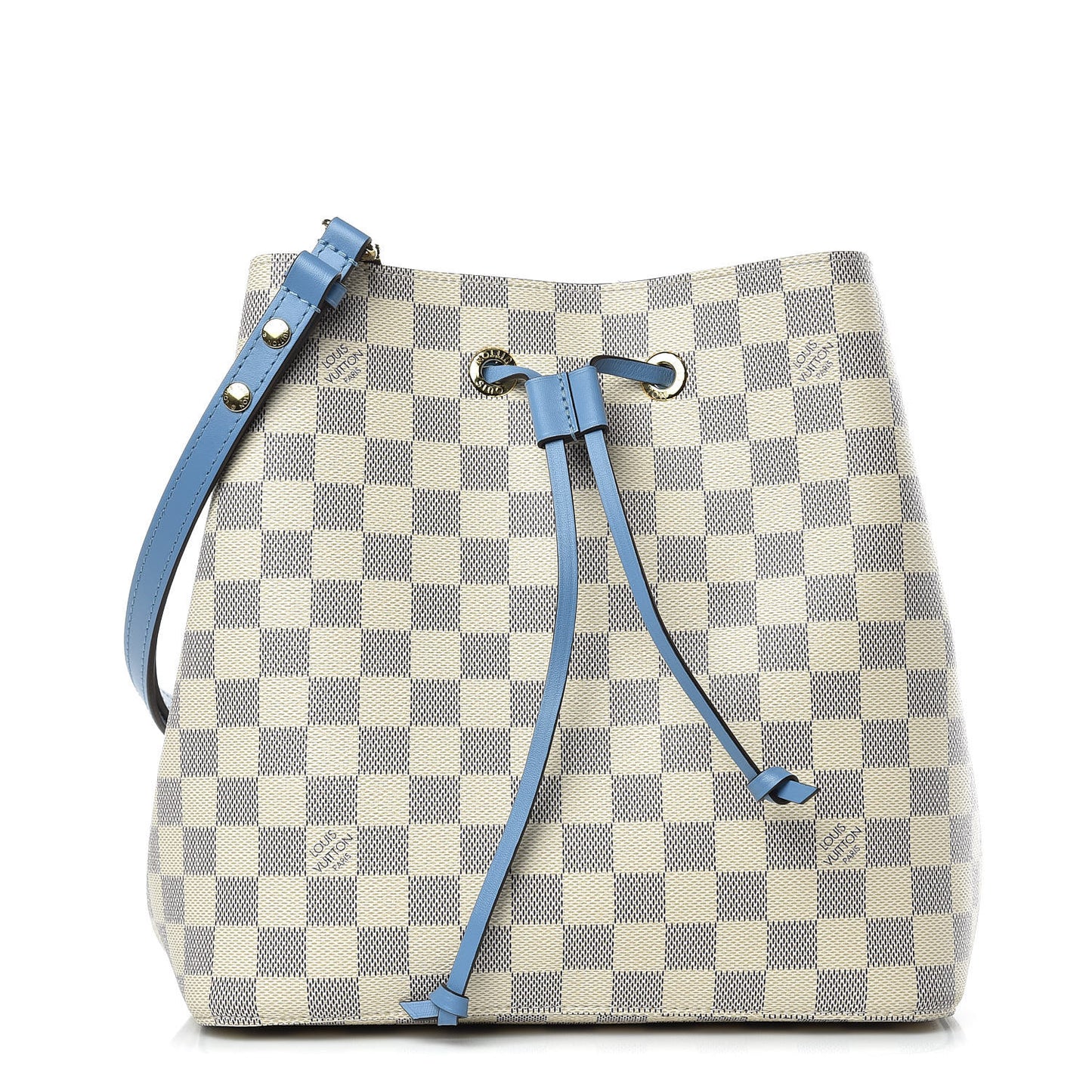 Damier Azur Neonoe MM Bleuet