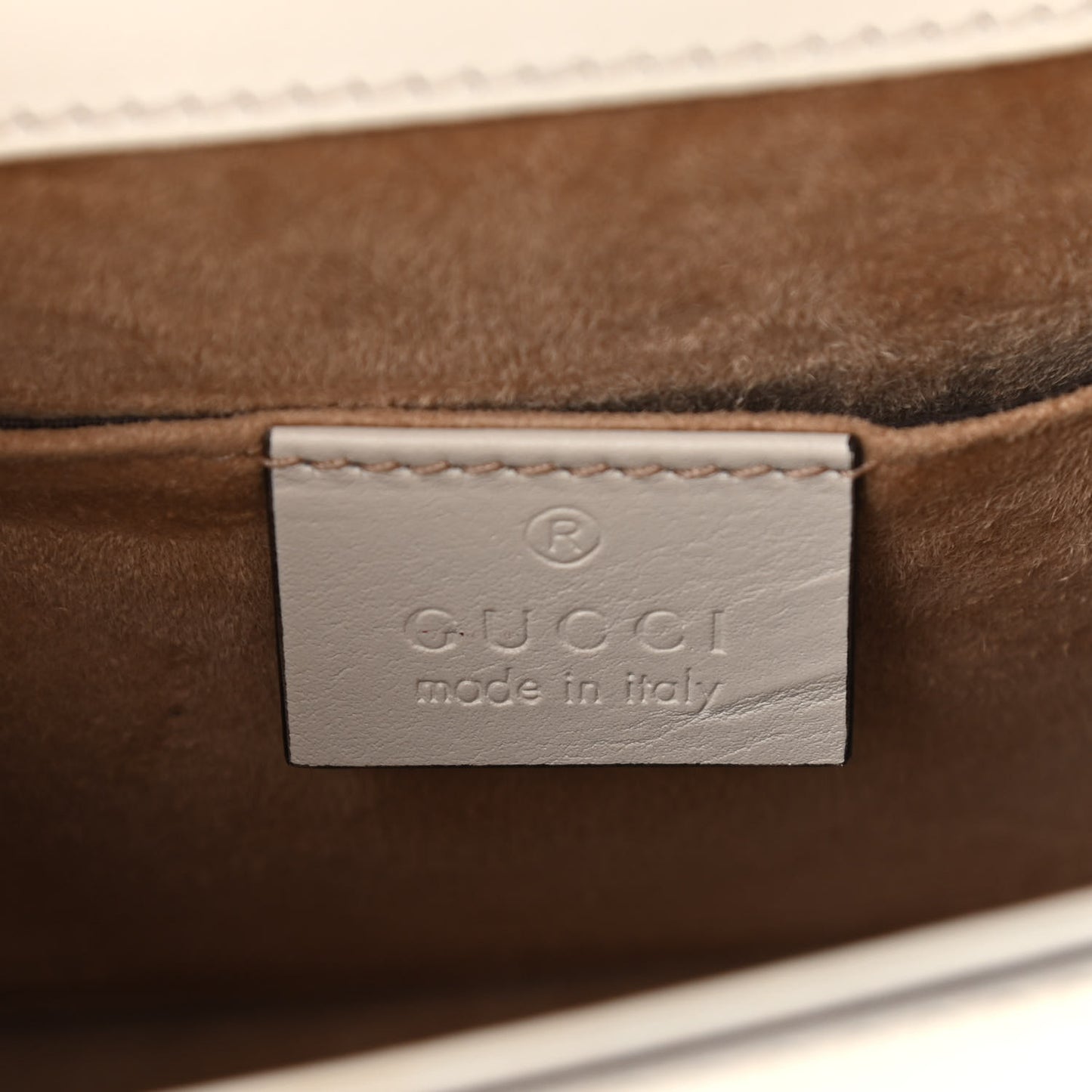 Calfskin Mini Sylvie Top Handle Bag White