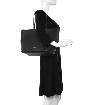 Louis Vuitton Calfskin Lockme Cabas Black 2 of 10