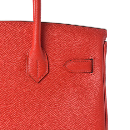 Hermes Epsom Birkin 30 Rouge De Coeur 29 of 31
