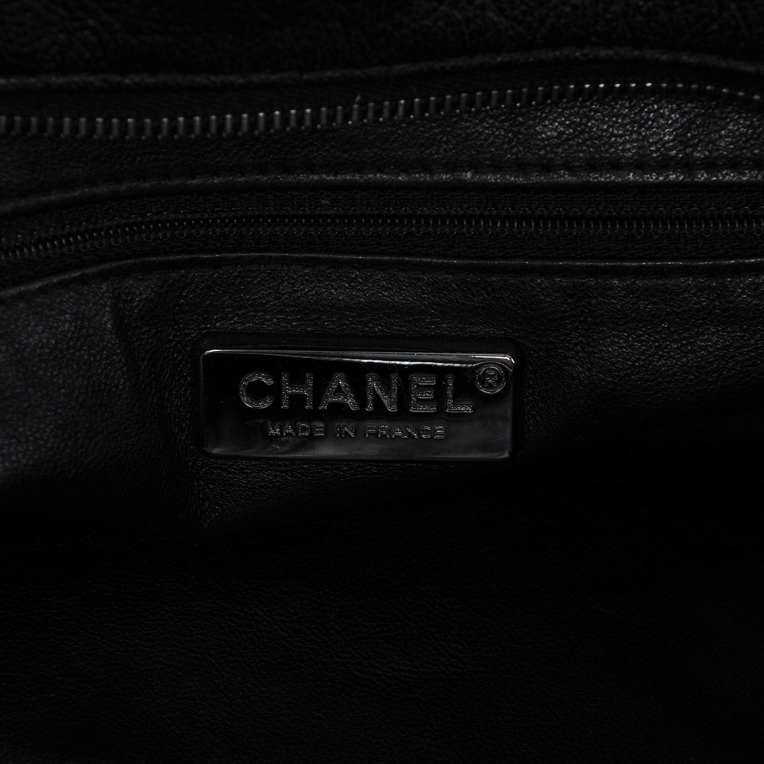 Chanel Deerskin Luxe Ligne Medium Bowler Black 6 of 7