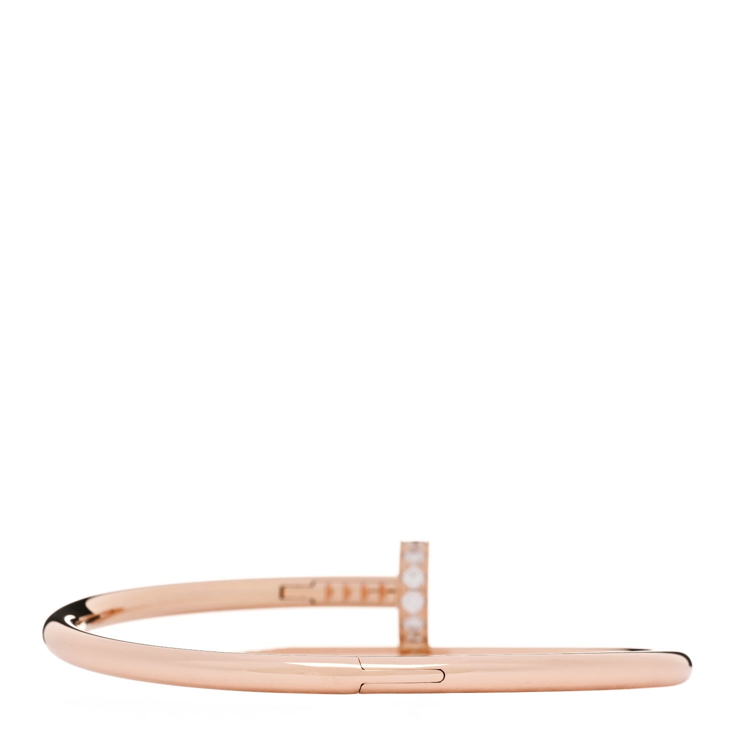 18K Pink Gold Diamond Juste Un Clou Bracelet 16