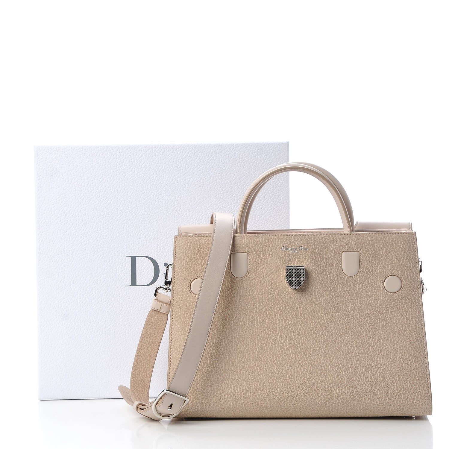 Christian Dior Bullcalf Medium Diorever Flap Tapioca 11 of 11