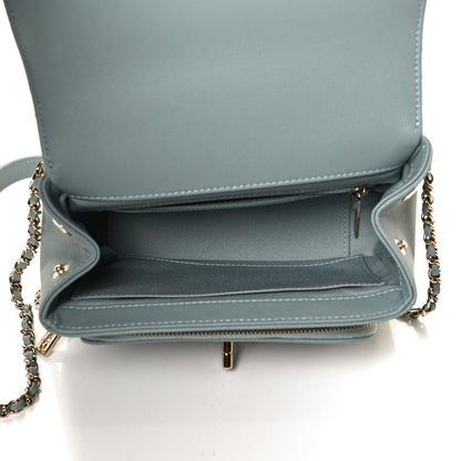 Chanel Caviar Quilted Small Business Affinity Flap Blue 5 of 12