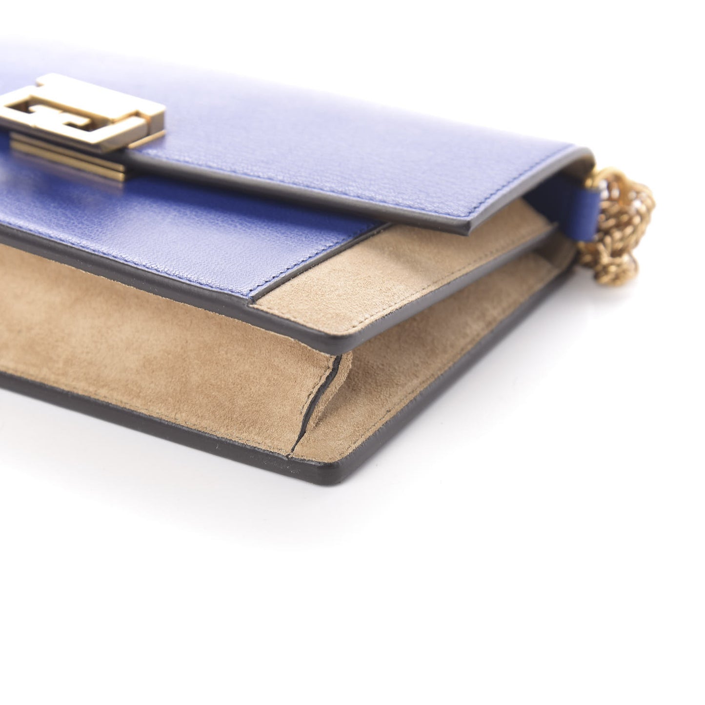 Goatskin Suede GV3 Mini Chain Bag Midnight Blue