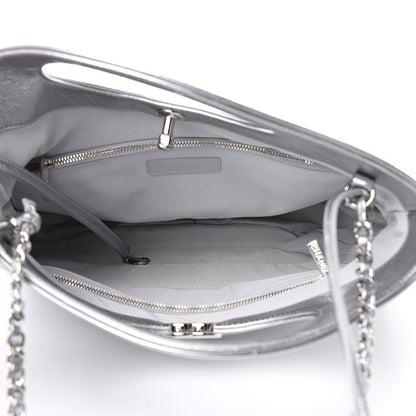 Chanel Metallic Crumpled Calfskin Small 31 Shopping Bag Silver 5 of 9