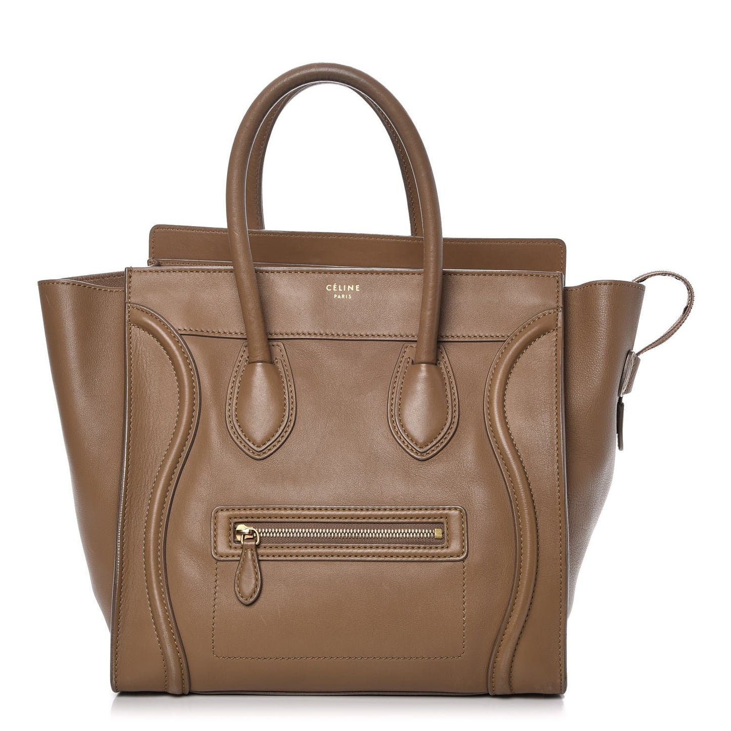 Smooth Calfskin Mini Luggage Camel