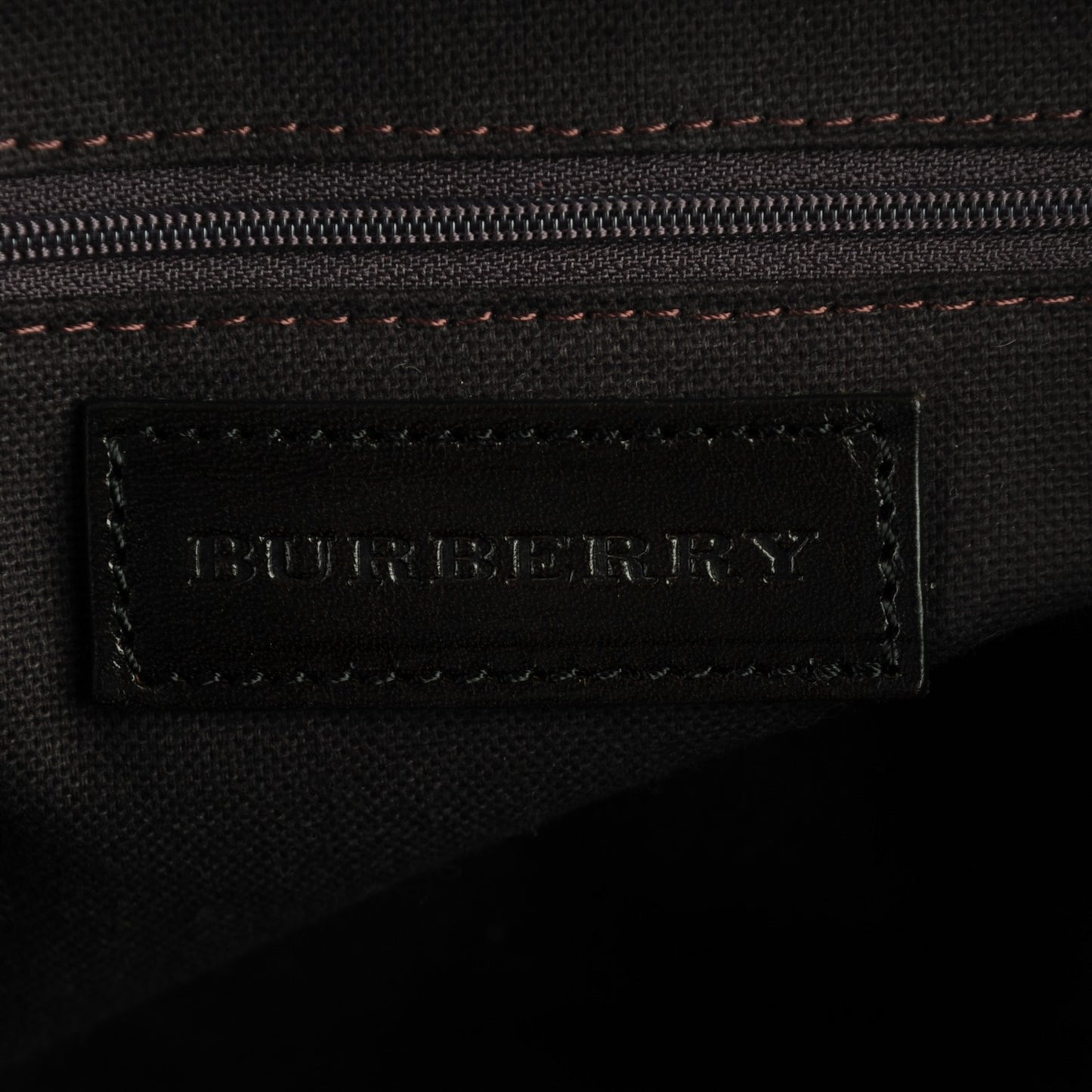 Suede Haymarket Check Colorblock Small Canterbury Tote Dark Brown