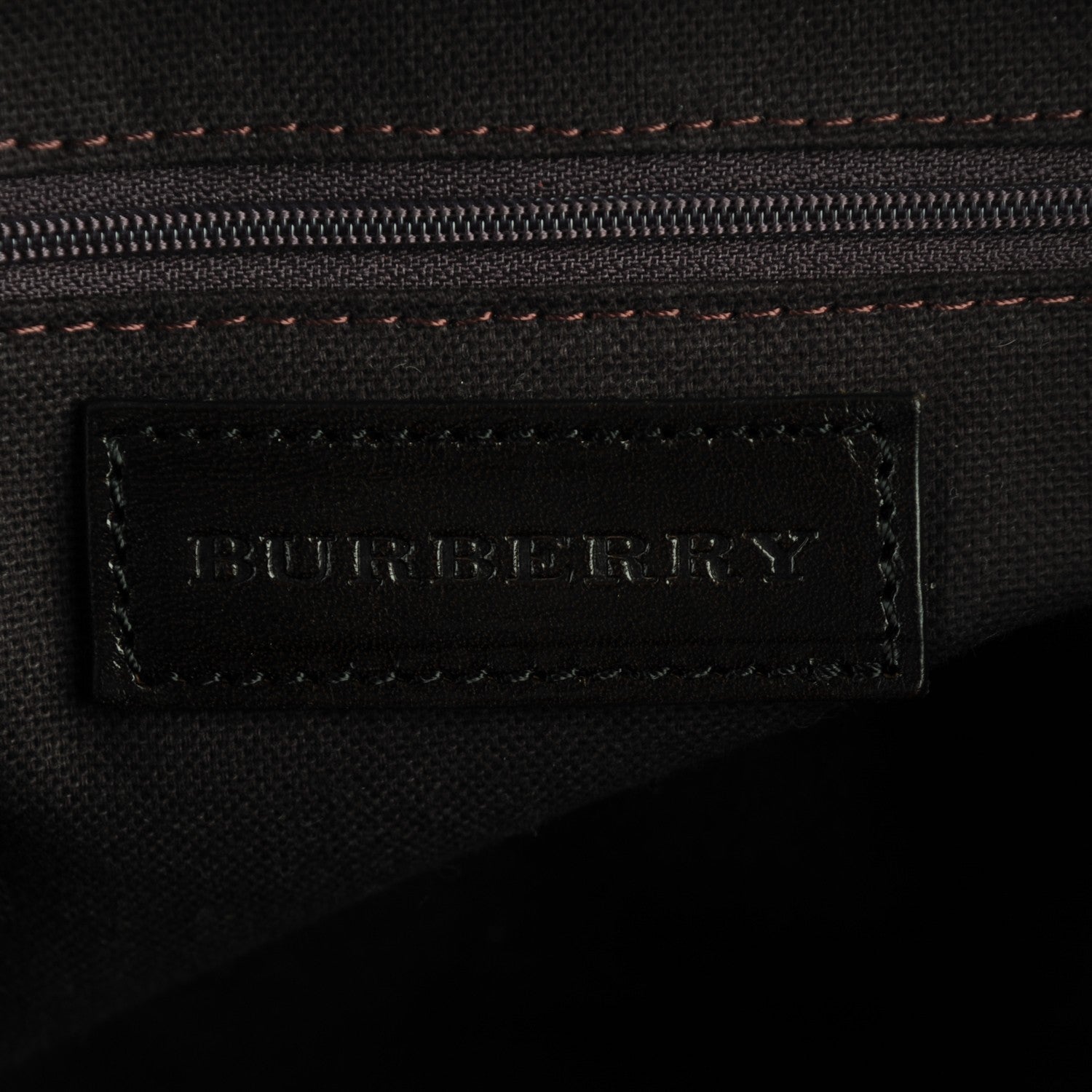 Burberry Suede Haymarket Check Colorblock Small Canterbury Tote Dark Brown 6 of 8