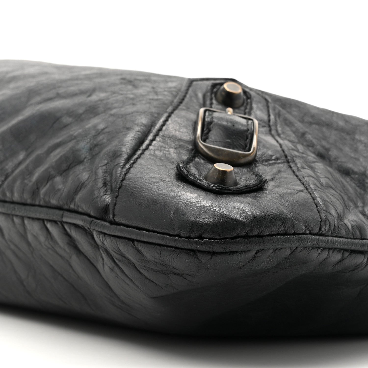 Balenciaga Agneau Classic Hardware Flat Messenger Black 10 of 11