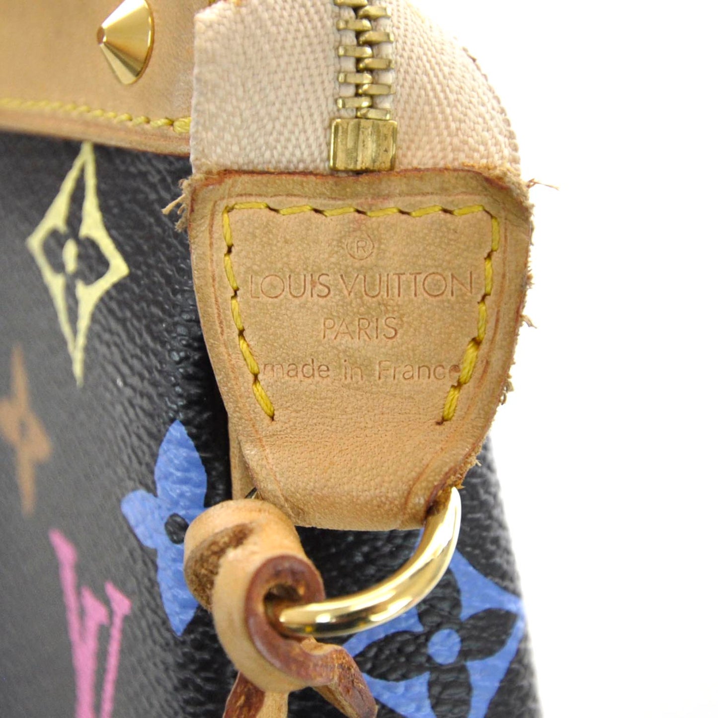 Monogram Multicolor Pochette Accessories Black