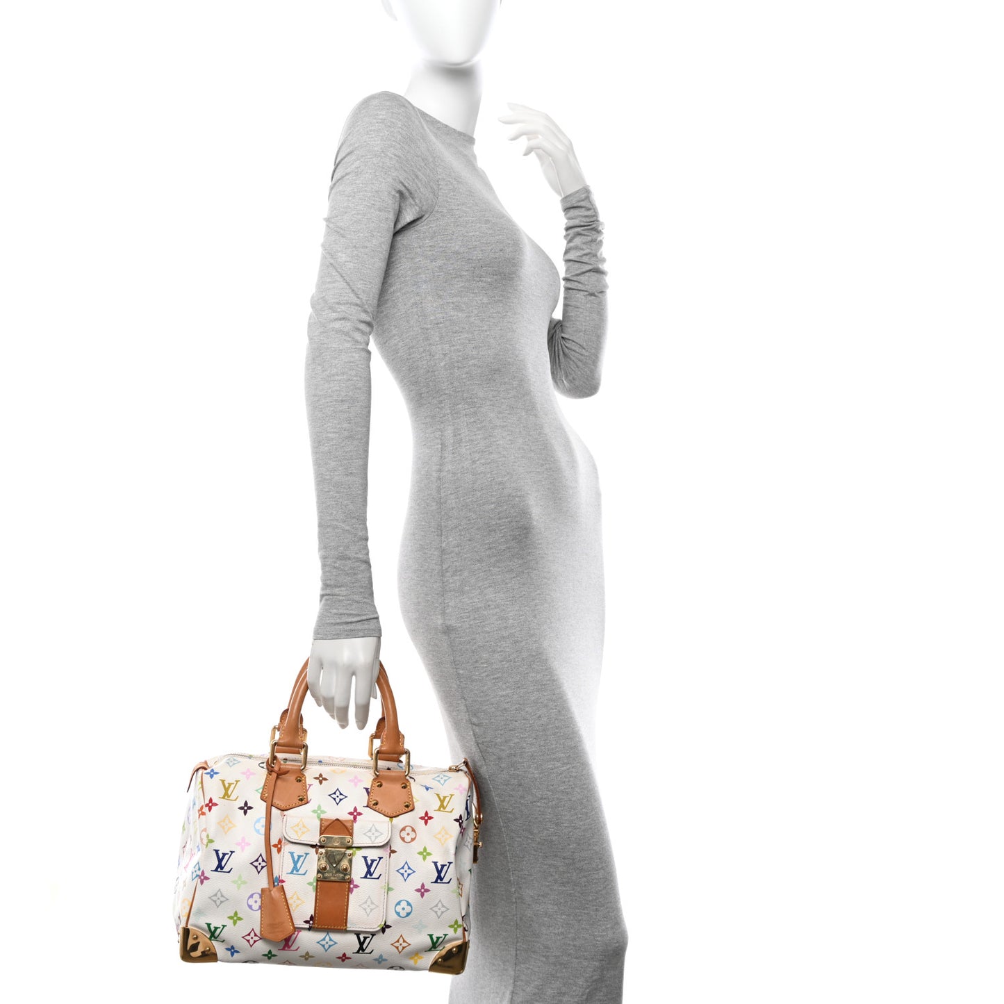 Monogram Multicolor Speedy 30 White