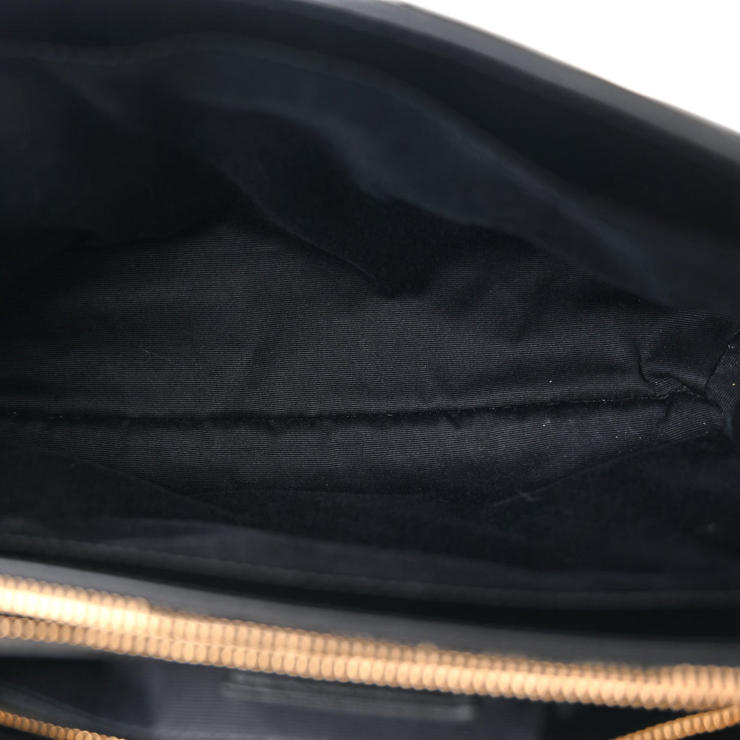 Calfskin Y Quilted Monogram Monochrome Medium Loulou Chain Satchel Black