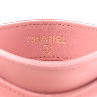 Chanel Caviar Quilted Card Holder Pink 6 of 8