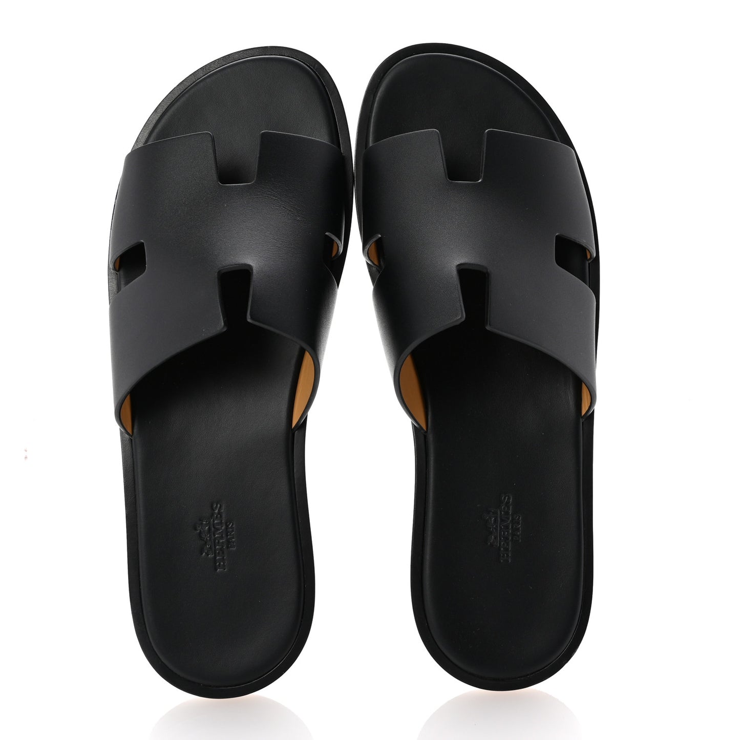 Calfskin Mens Izmir Sandals 44 Black
