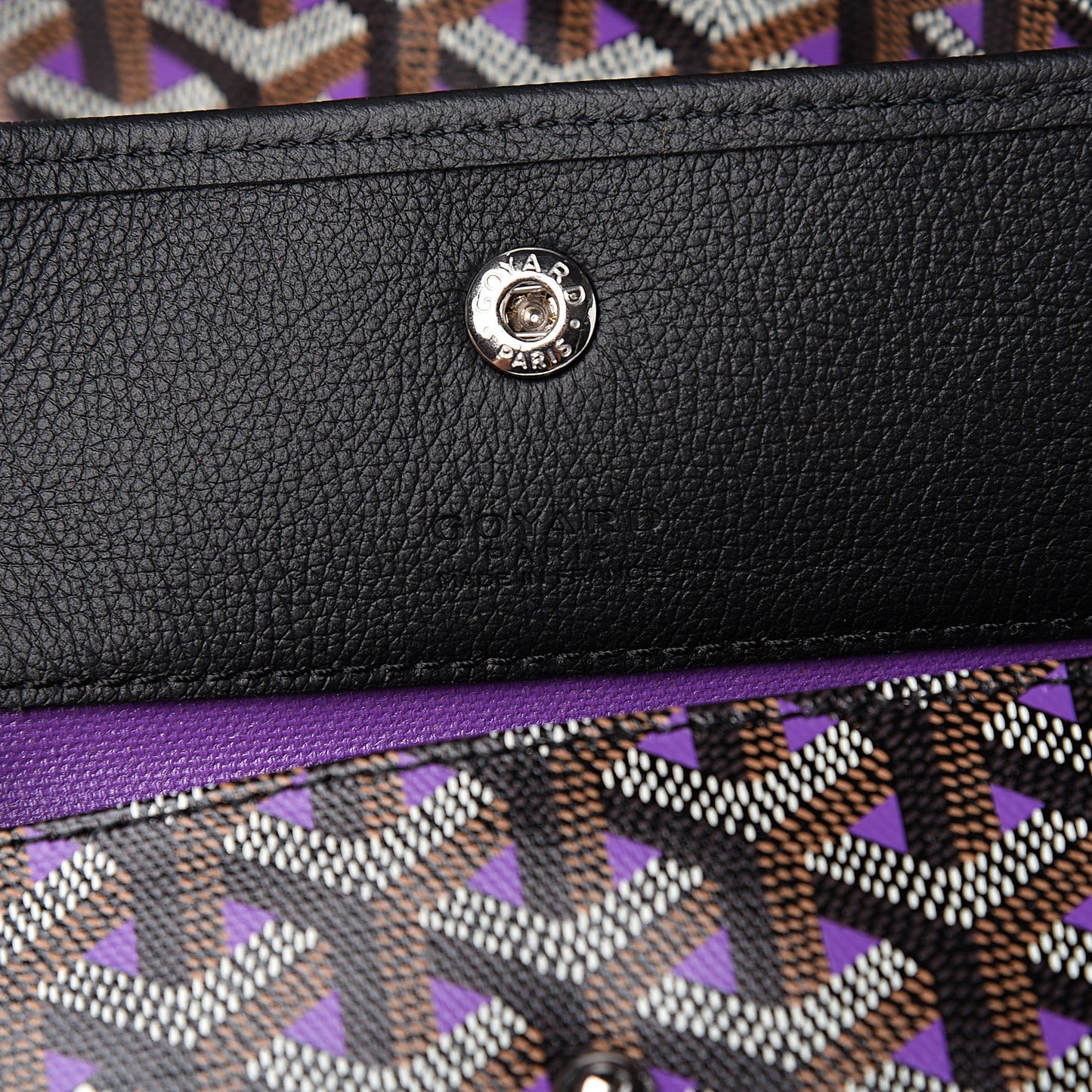Goyardine Saint Louis Claire Voie PM Black Violet