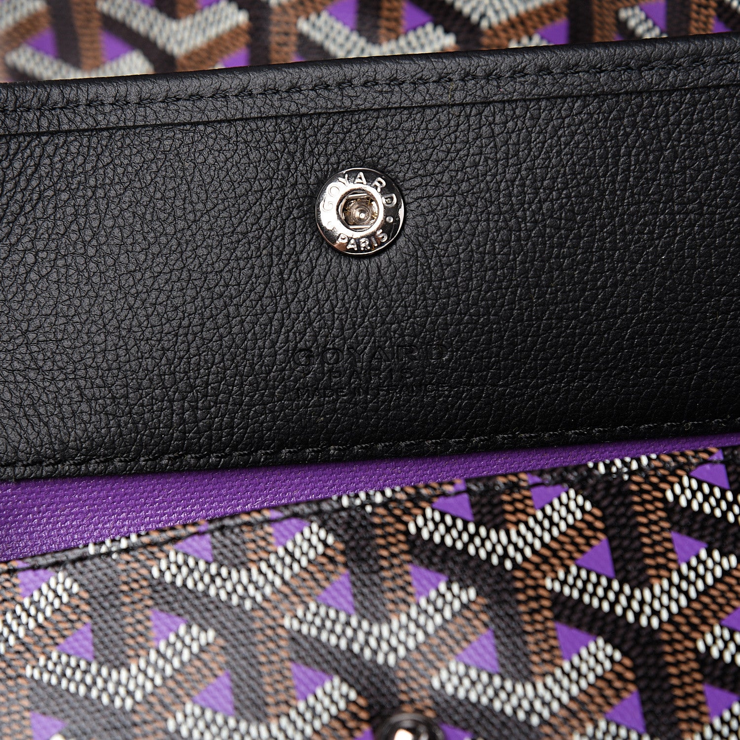 Goyard Goyardine Saint Louis Claire Voie PM Black Violet 6 of 10