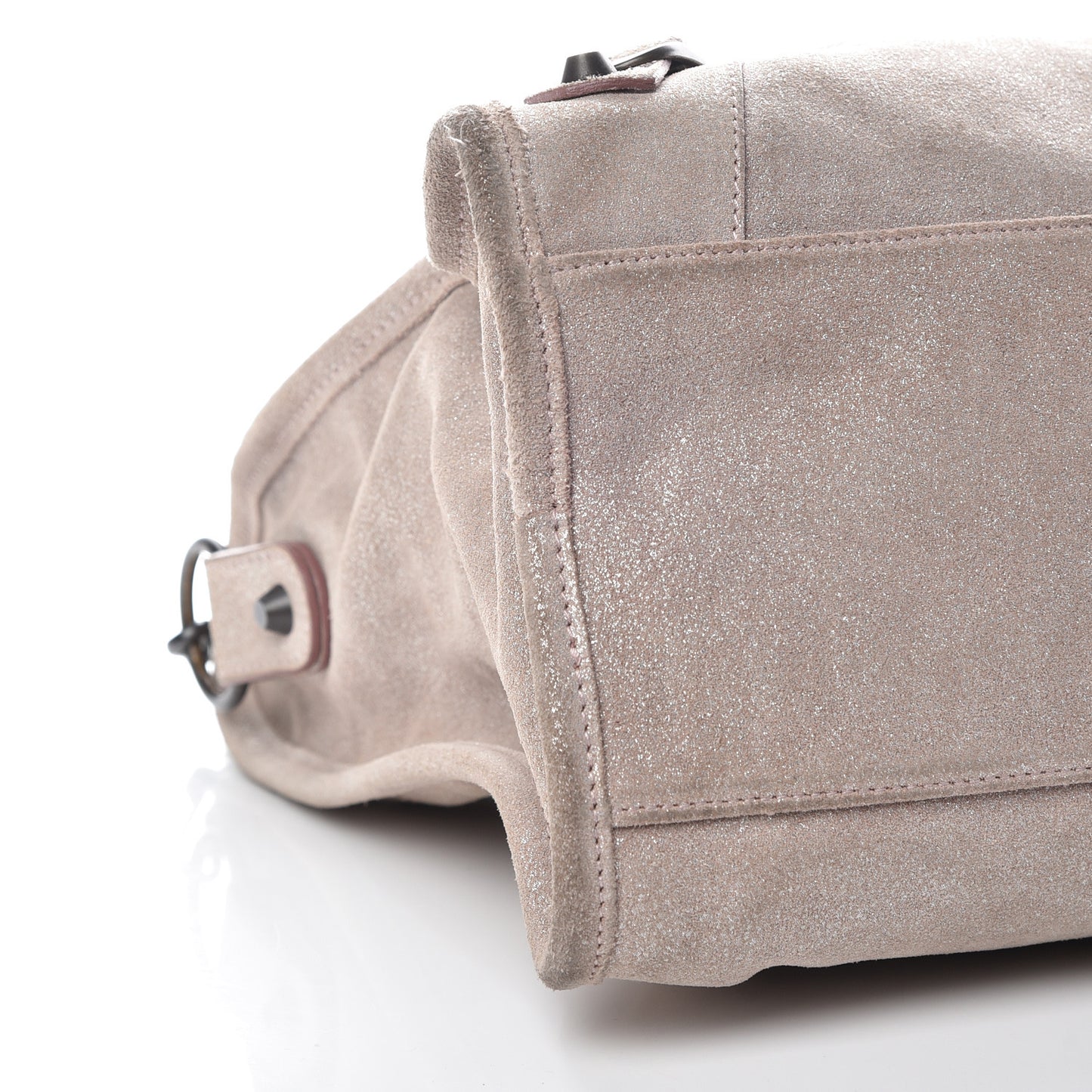 Metallic Craquele Calfskin Classic Hardware City Bois de Rose
