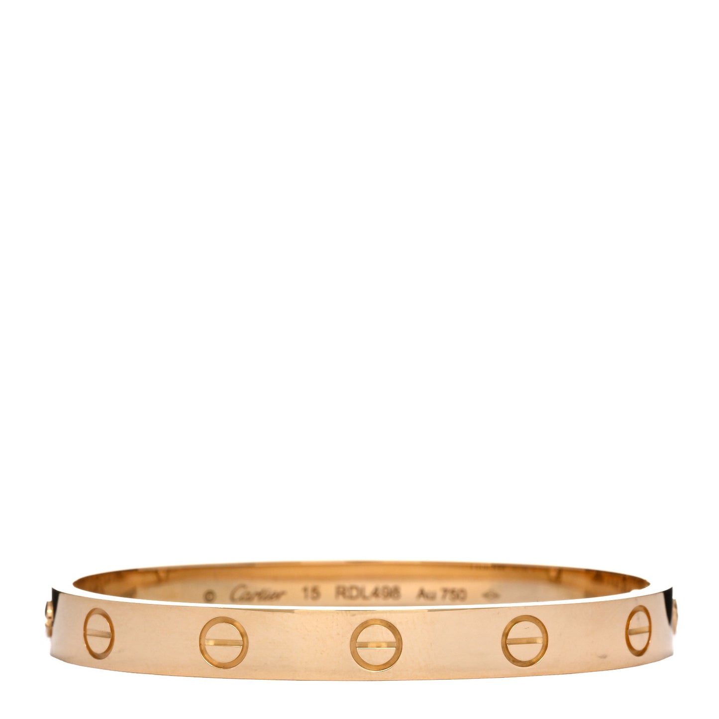 18K Yellow Gold LOVE Bracelet 15